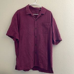 Tommy Bahamas 100% silk button down